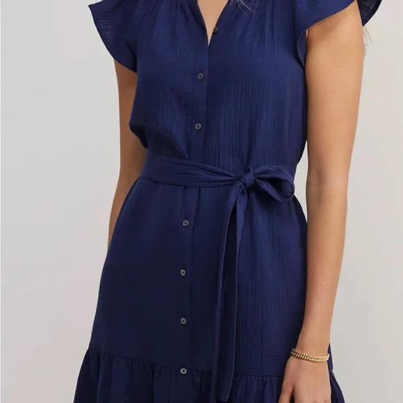 Vineyard Vines Sea Stitch Flutter SLV Dress - Picture 3 of 9